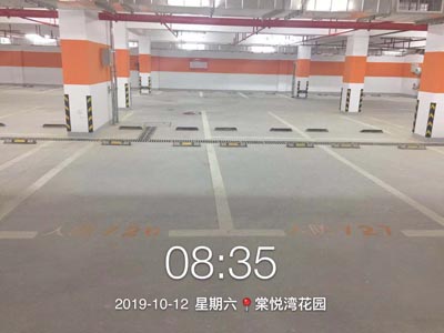 棠悅灣花園停車場(chǎng)劃線竣工完成交付